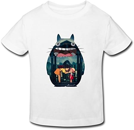 POWEBBABY Kid's Toddler My Neighbor Totoro Movie Age 2-6 T-shirt White 3 Toddler