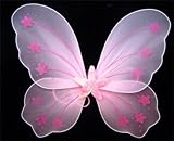 Pink Sequin Star Wings Perfect Girls Fairy Princess or Butterfly Costume Wings