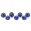 Chessex Pearlescent 7 piece Blue Cheater's Dice Set