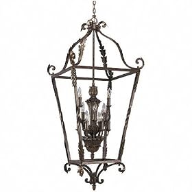 Progress Lighting P3618-75 La Serena 12-Light Foyer Pendant in Aged Mahogany - P by Progress Lighting
