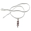 Carnelian Pendant with Silver Chain for Girls 2.75 inches