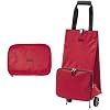 Reisenthel Collapsible Foldable wheeled trolley shopping cart Bag German design,Solid Red