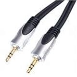 Lindy Premium - Audio cable - mini-phone stereo 3.5 mm (M) - mini-phone stereo 3.5 mm (M) - 33 ft - black