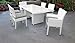 TK Classics MIAMI-DTREC-KIT-4ADC2DCC-COCOA Miami Dining Set, Grey
