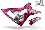 Guitar Hero 2 Faceplate Skin Xbox 360 - (Xplorer Guitar) Pink Skulls