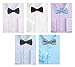 Bundle Monster Mens Tuxedo Solid Patterned Adjustable Neck Bowtie Bow Tie 5pc Assorted Lot Set - #2