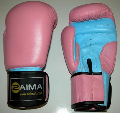 Boxing Gloves Leather / Pink-12oz