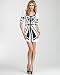 Odessa Tribal Print Dress - bebe Addiction - BLACK/WHITE/GOLD (S)