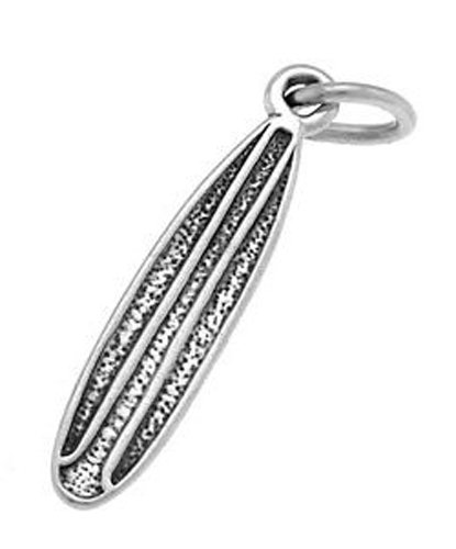 Sterling Silver 3 Dimensional Surfboard Charm