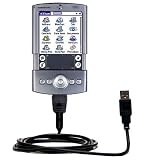 Classic Straight USB Cable for the PalmOne Tungsten T with Power Hot Sync and Charge capabilities - Gomadic Brand w/ TipExchange Technology