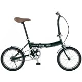 MINI(ミニ) 折りたたみサイクル FDB16 16インチ グリーン 前後泥除け標準装備   72986-00