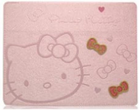 W-RainBow ipad 5 Newest Arrival Pink Lovely Hello Kitty Bowknot Pattern PU Faux Stand Leather Case Protective Cover for Apple Ipad 5/iPad Air