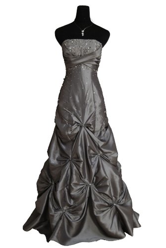 Qpid Showgirl Abschlussball Ballkleid mit Wrapped Reich Taille, Farbe Silber , 3608SL***Kostenlose Lieferung und Rückgabe*** Reviews