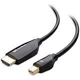 Cable Matters Mini DisplayPort 1.2 (Thunderbolt&trade; 2 Port Compatible) to HDTV Cable Supporting 4K in Black 3 Feet
