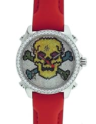 Jacob & Co Five Time Zones JCMSKULL1 Diamond Bezel Skull Watch