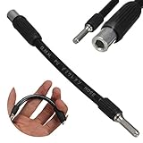 ブラック フレックス柔軟な ドライバー ドリル ビット Holde130X8mm六角シャンク リーチ エクステンダー ソフト ドライバー