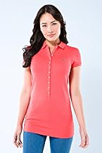 Short Sleeve Stretch Pique Tunic Polo