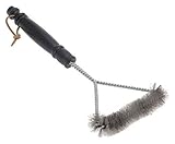 BBQ Grillbürste 3-seitig Edelstahl -Borsten 30cm