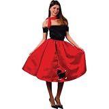 Fifties 50s Bopper Poodle Girl Fancy Dress Costume S