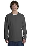 Rib Fleece V-Neck Sweatshirt