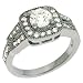 14k White 1.24 Ct Diamond Engagement Ring - Size 7.0