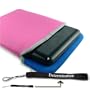 Sony VAIO P560 52P P560 54G BZ560N24 BZ560N34 BZ560N22 BZ560N28 BZ562P20 BZ563P23 BZ563P29 BZ563P30 BZ569P26 BZ569P36 BZ569P38 BZ569P40 BZ569P44 BZ569P45 BZ569P46 BZ569P47 NR430E/L NR498E/S NS190J/S NS215N/S NS230E/L NS230E/P NS230E/S NS230E/W NS235J/L NS235J/P NS235J/S NS235J/W NS255J/S NS290J/L NS290J/S NS290J/W NS295J/S Laptop Notebook 15-inch 15.4-inch Reversible 2 side Soft Sleeves (Blue-Pink)+ Determination Hand Strap