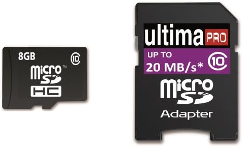 Memzi 8GB Class 10 20MB/s Ultima Pro Micro SDHC Memory Card with SD Adapter for VTech KidiGo or InnoTab Max, InnoTab 3 / 3S, InnoTab 3 / 3S Plus and InnoTab 3 Baby Tablet PC's