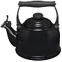 Le Creuset Traditional Kettle with Whistle, Black, 2.1 Litre