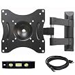 VideoSecu Articulating Arm TV Wall Mount for Mid Size VESA 200 100 LED LCD TV and Monitor Flat