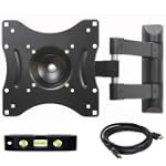 VideoSecu Plasma TV LCD monitor swing Wall Mount Fits Sharp Aquos LC-26DV22u, LC-26DV22u-W, LC32AV22u, LC32D53X, LC-32DV22u, LC-32D40U, LC-32SB24U, LC37SH20U, LC37D53X, LC-40C37U, LC-42d62U, LC-42d72U, LC42PD7X, LC-32LE700UN 1K9