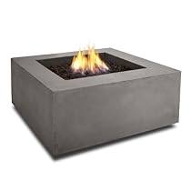 Big Sale Real Flame Baltic Square Propane Fire Table, Glacier Gray