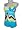 turquoise/yellow/brown ziggy