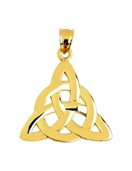 10k Gold Traditional Celtic Trinity Knot Pendant