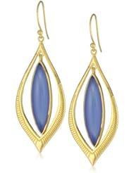 Elyssa Bass Designs 18kt Vermeil Large Open Marquis Drop Earrings