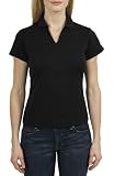 Sport-Tek Ladies Dri-Mesh V-Neck Sport Shirt.