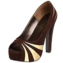 Jessica Simpson Women's Delsi Pump,Dark Brown/Karat,8 M US