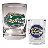 Florida Gators Rocks Glass & Shot Glass Set NCAA College Athletics