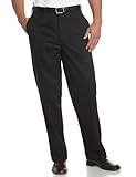 Savane Men's Flat Front Deep Dye Twill Pant