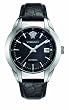 Versace Women's 25A399D008 S009 Character Automatic Black Dial Leather Watch by Versace