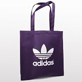 Adidas AC Trefoil Shopper Tasche Lila Weiß