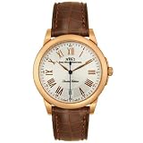Mens Limited Edition 18k Gold Brown Alligator by Swiss