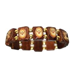 Holy Spirit Wood Bracelet - Holy Spirit Images - Stretchy