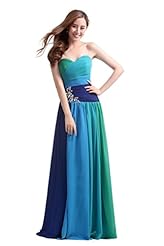 Sleeveless Sweetheart Chiffon Crystal Lace-Up Beaded Sequined Sheath Bridesmaid Dress/Party Dress 