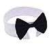 Amajiji Formal Dog Cat Pet Bow Tie Neck Tie for Small Dogs & Cat D016 (White)