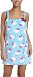 Hello Kitty Juniors' Plush Babe Embossed Shower Wrap,Blue,Large