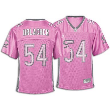 Chicago Bears BRIAN URLACHER #54 Girls NFL Pink Fashion Jersey