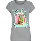 FULL TILT Monster Size Girls Tee - Grey