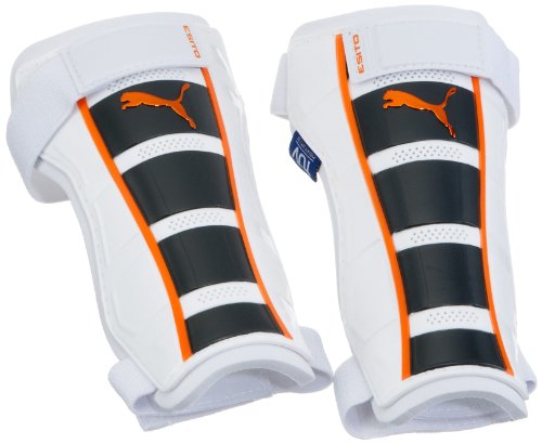 PUMA Schienbeinschoner Esito, white-dark navy-team orange, L, 030368 10 Preisvergleich