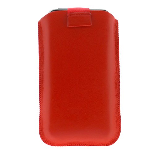 GTMax Red Universal Vertical Soft Pouch Case for BlackBerry Bold 9650 / Curve 8530 / Bold 9700 / Storm2 9550 / 8900 Curve / 8220 Pearl Flip