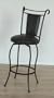 Set of 2 New Metal Brown SWIVEL BAR STOOLS (29" height barstool)